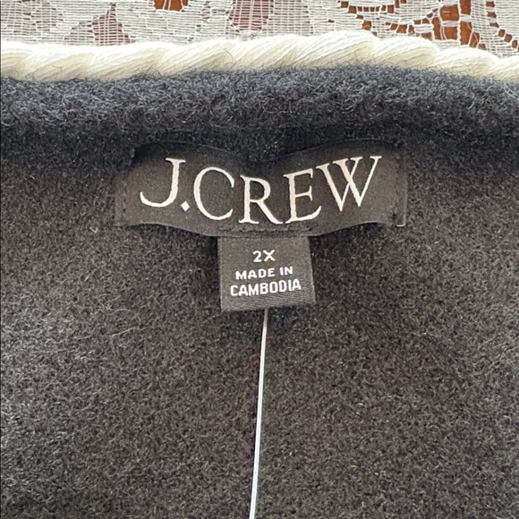 NWT J. Crew Cropped Black Boucle Lady Jacket // Sz 2X - Picture 4 of 11
